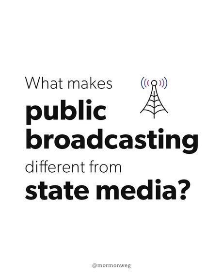 What makes public broadcasting different from state media?