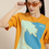 Thumbnail: Round Neck Yellow OVERSIZED T-Shirt