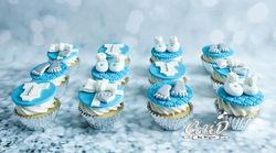 Tiffany Baby Shower Cupcakes