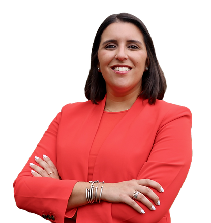 Jessica C. Fernandez in a red blazer, ready to defend clients charged with DUI.