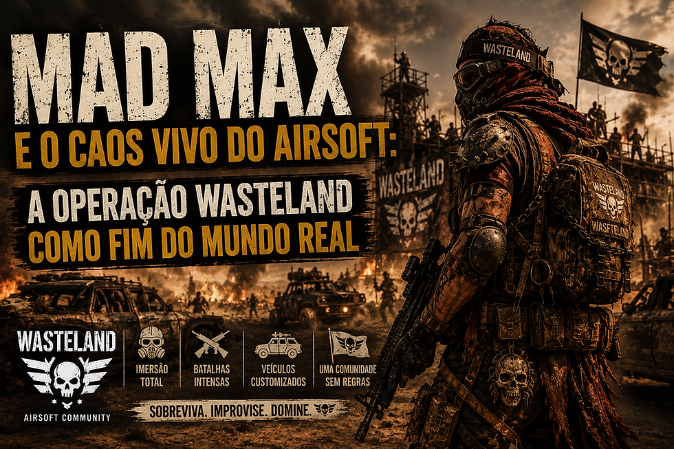 Mad Max e o Caos Vivo do Airsoft: A Operação Wasteland como Fim do Mundo Real