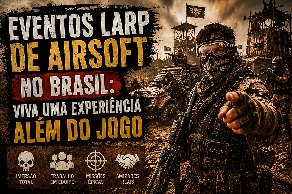 Eventos LARP de Airsoft no Brasil: Viva uma Experiência Além do Jogo