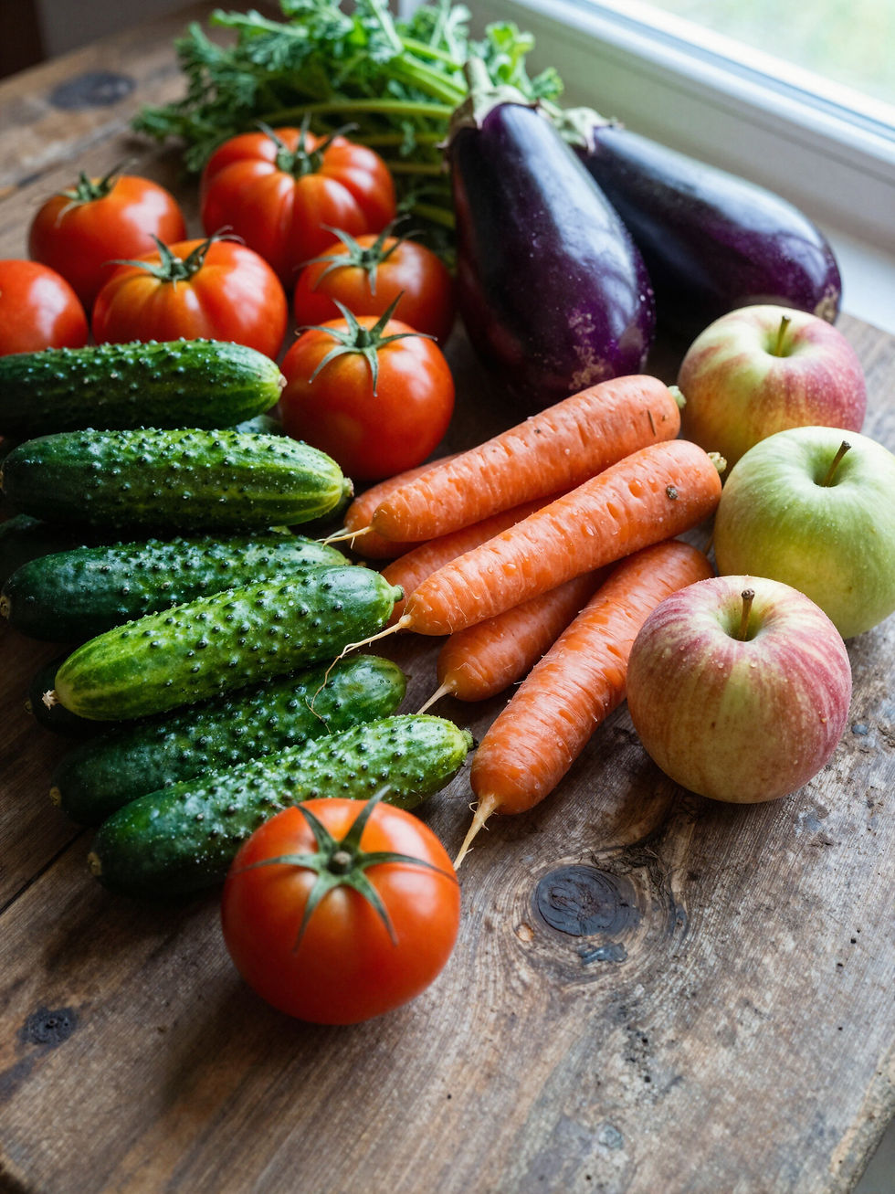 Close-up view of a healthy meal with colorful vegetables