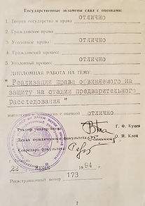 Результаты обучения адвоката Микуты А.А.