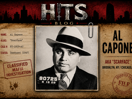 Al Capone Gangster HITS! Blog Case File Jacket Photo