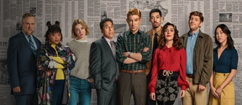 The cast of The Paper