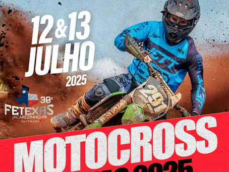 Motocross volta a Jacarezinho/PR com Camiloti Champions Eventos nos dias 12 e 13 de julho