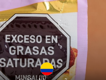 Colômbia propõe nova advertência frontal para alimentos ultraprocessados