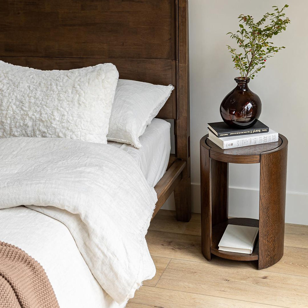 Thumbnail: Luna Queen Bed - Coffee - 66"W x 85"D
