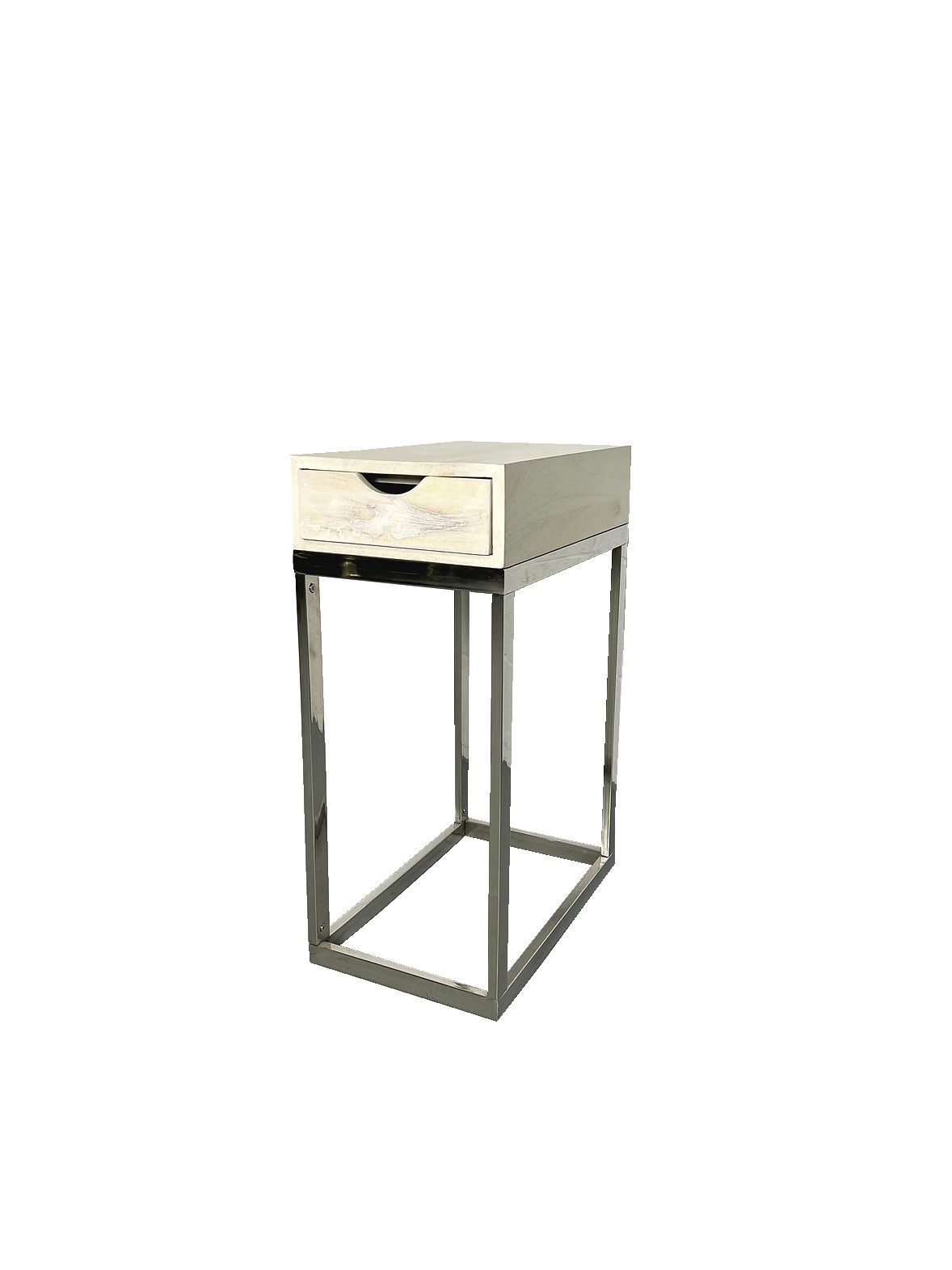 Jupiter White Nightstand - 10"W