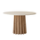 Thumbnail: Sculpture Dining Table - White Concrete Wash - 47"W