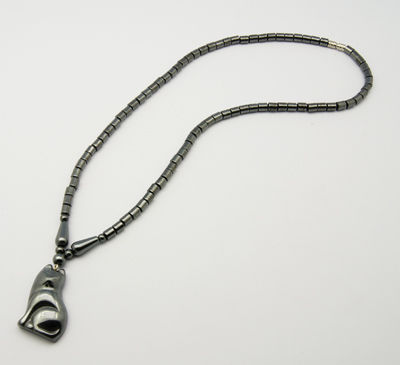 Thumbnail: Black Hematite Cat Necklace