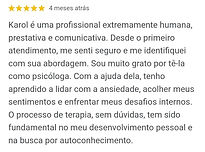 Avaliação de clientes