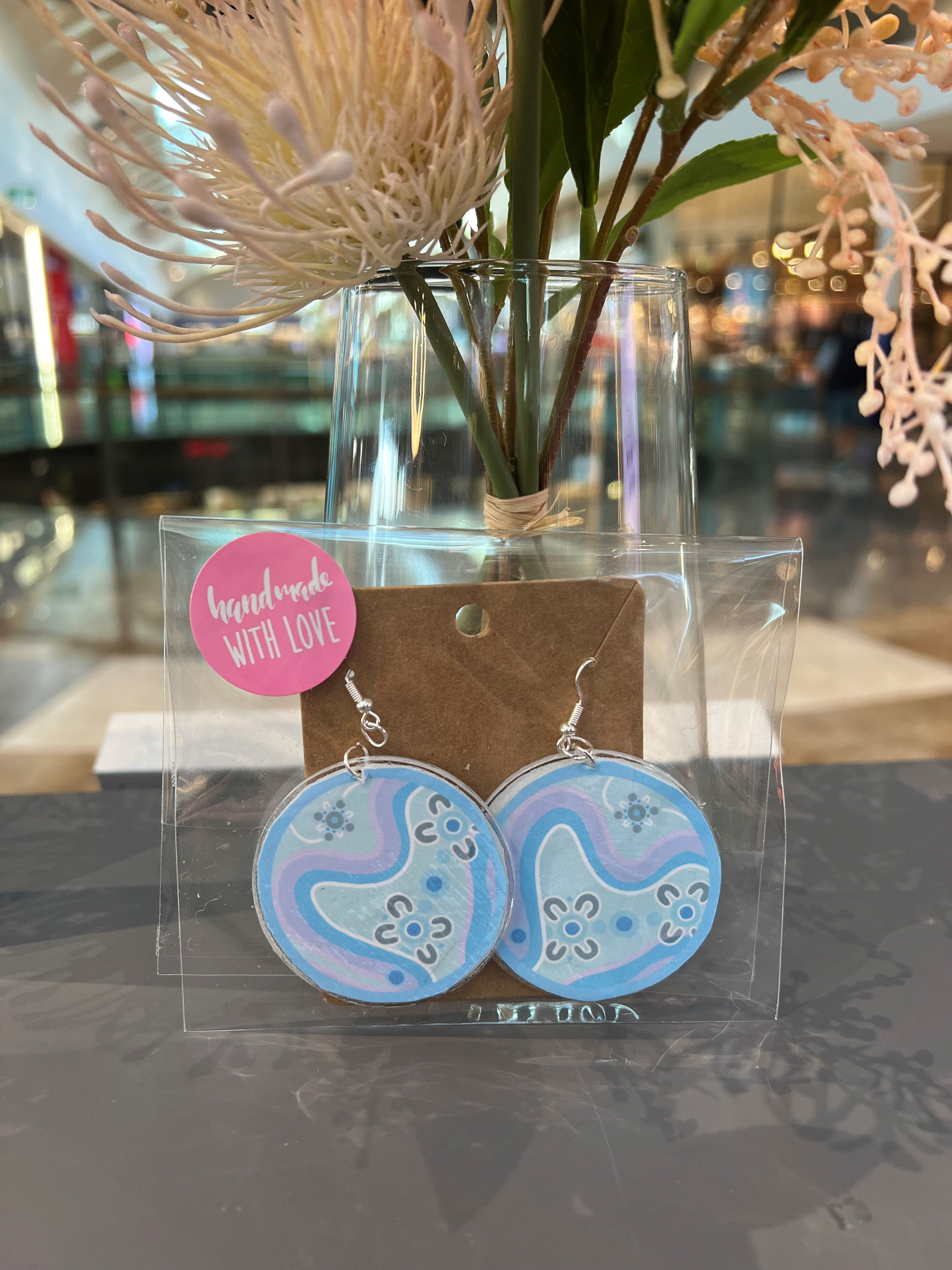 Blue Reflections (Handmade Earrings)