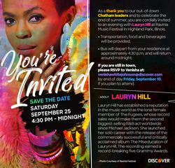 Lauryn Hill Event Invite