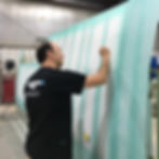 Adam working on wing fabric at American Champion Aircraft