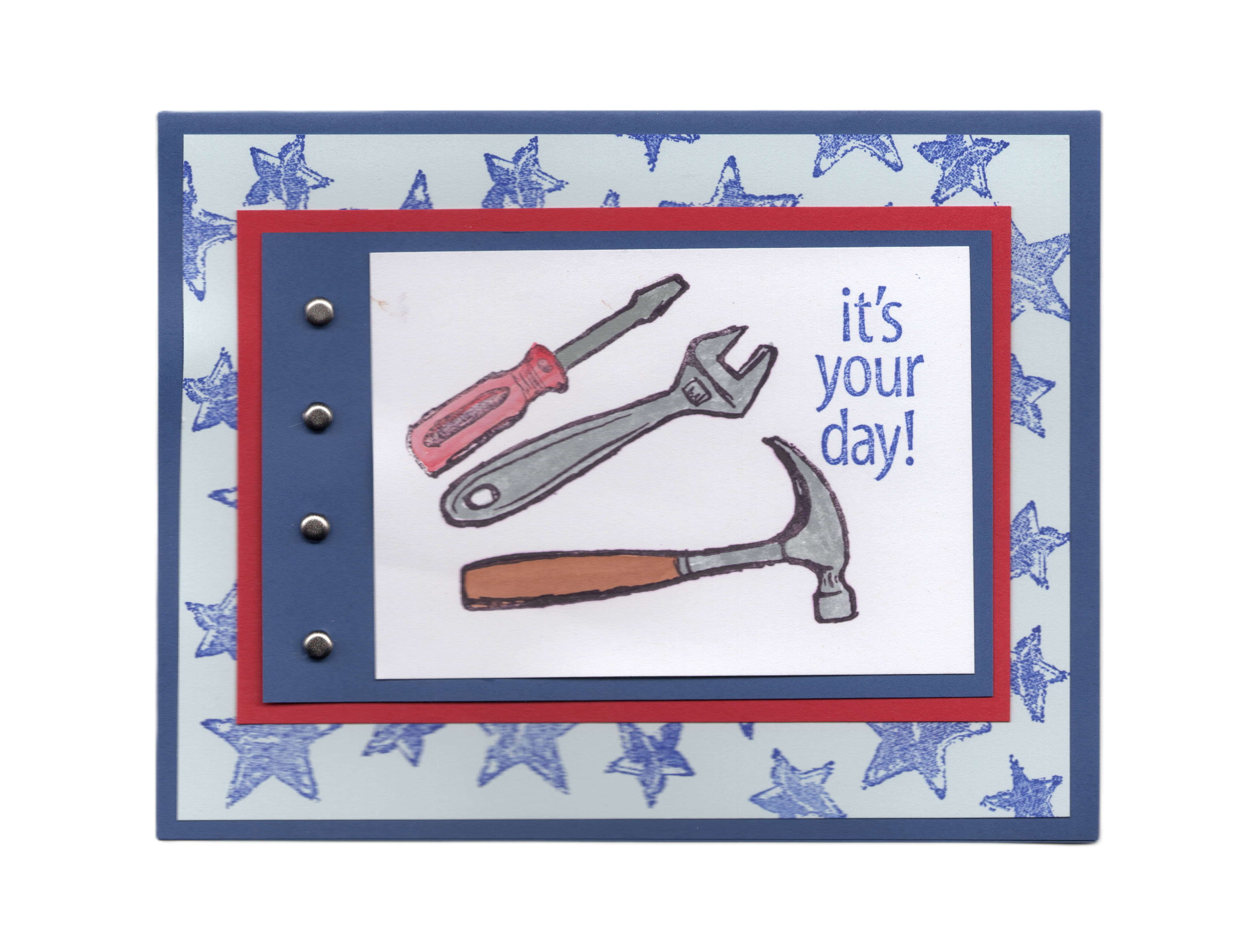 Tools with Stars Card