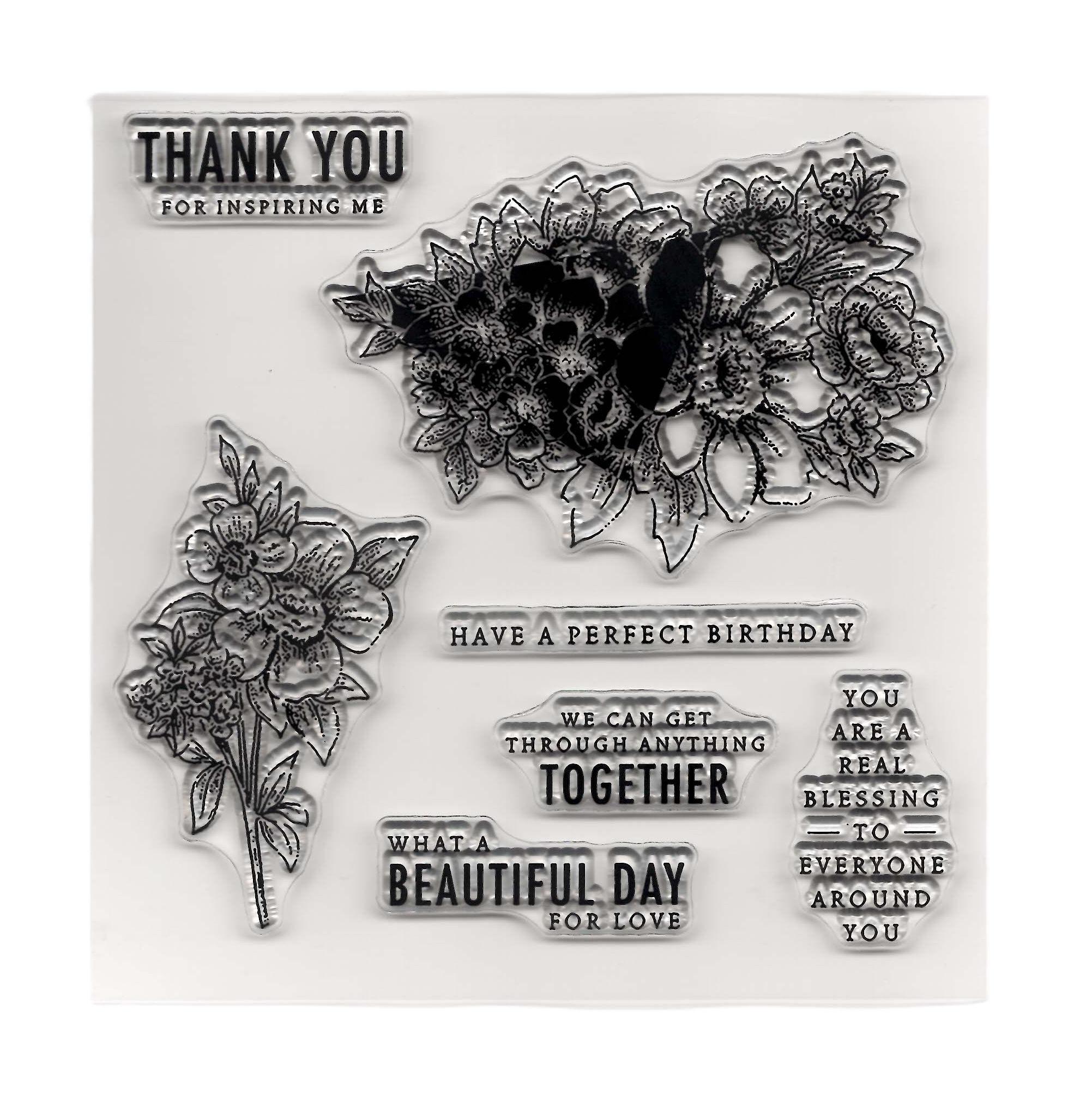 Flower 4 Stamp Set