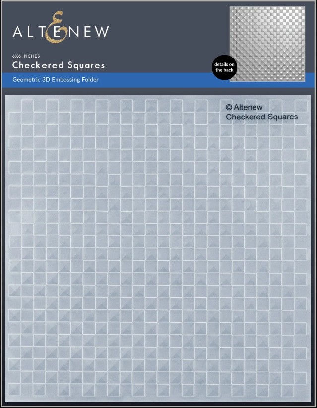 Checkered Squares 3D Embossing Folder (7335)