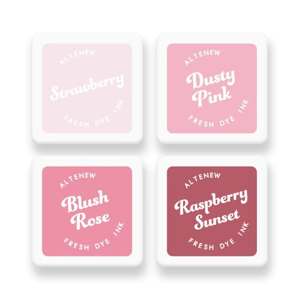 Fresh Dye Ink - Blushberry Bliss - 4 Mini Cube Set (10080)
