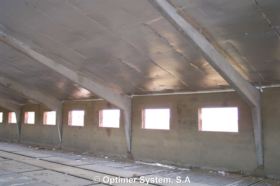Optimer System - Aislamiento Termico Reflectivo para Techo Nave Granja