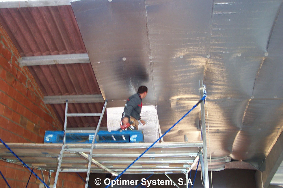 Optimer System - Aislamiento Termico Reflectivo para Techo Nave Granja