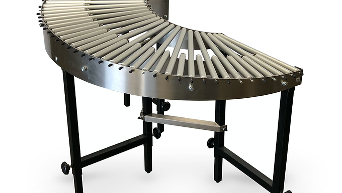180 Degree Curved Gravity Roller Conveyors