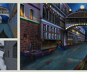 Gondola Ride Render - Procreate, Photoshop