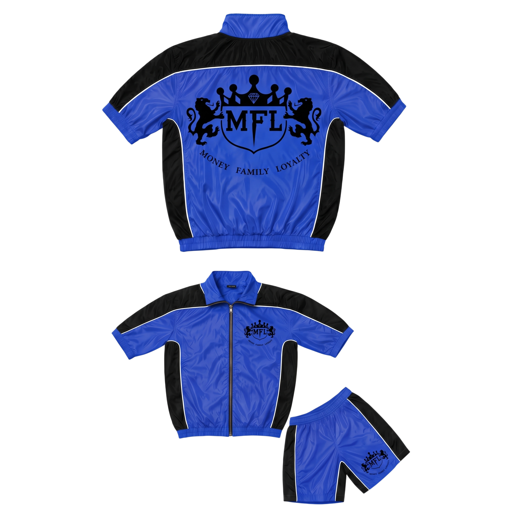 MFL TRAP JACKET SET - Blue/Black