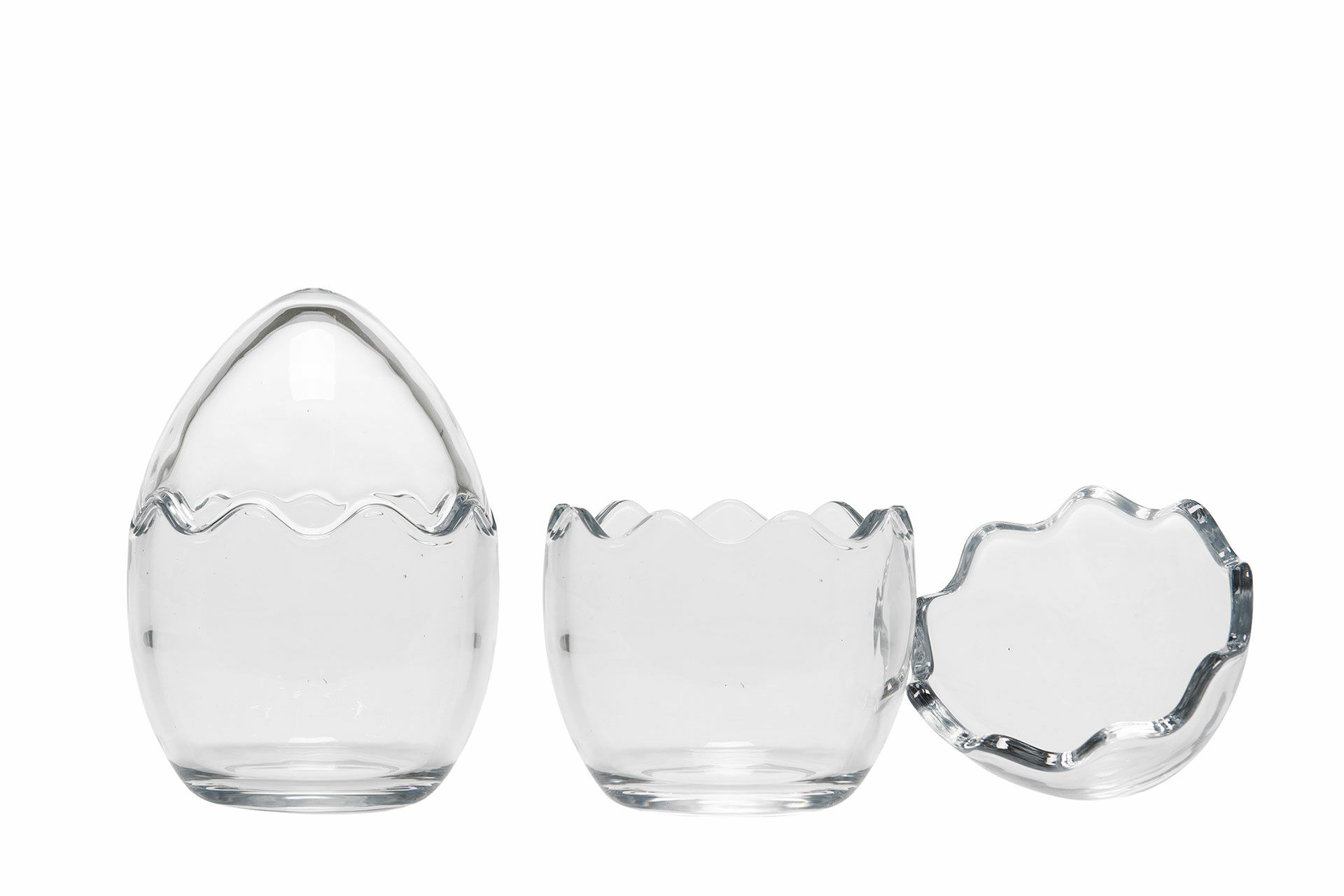 Eggskål i glass Candy