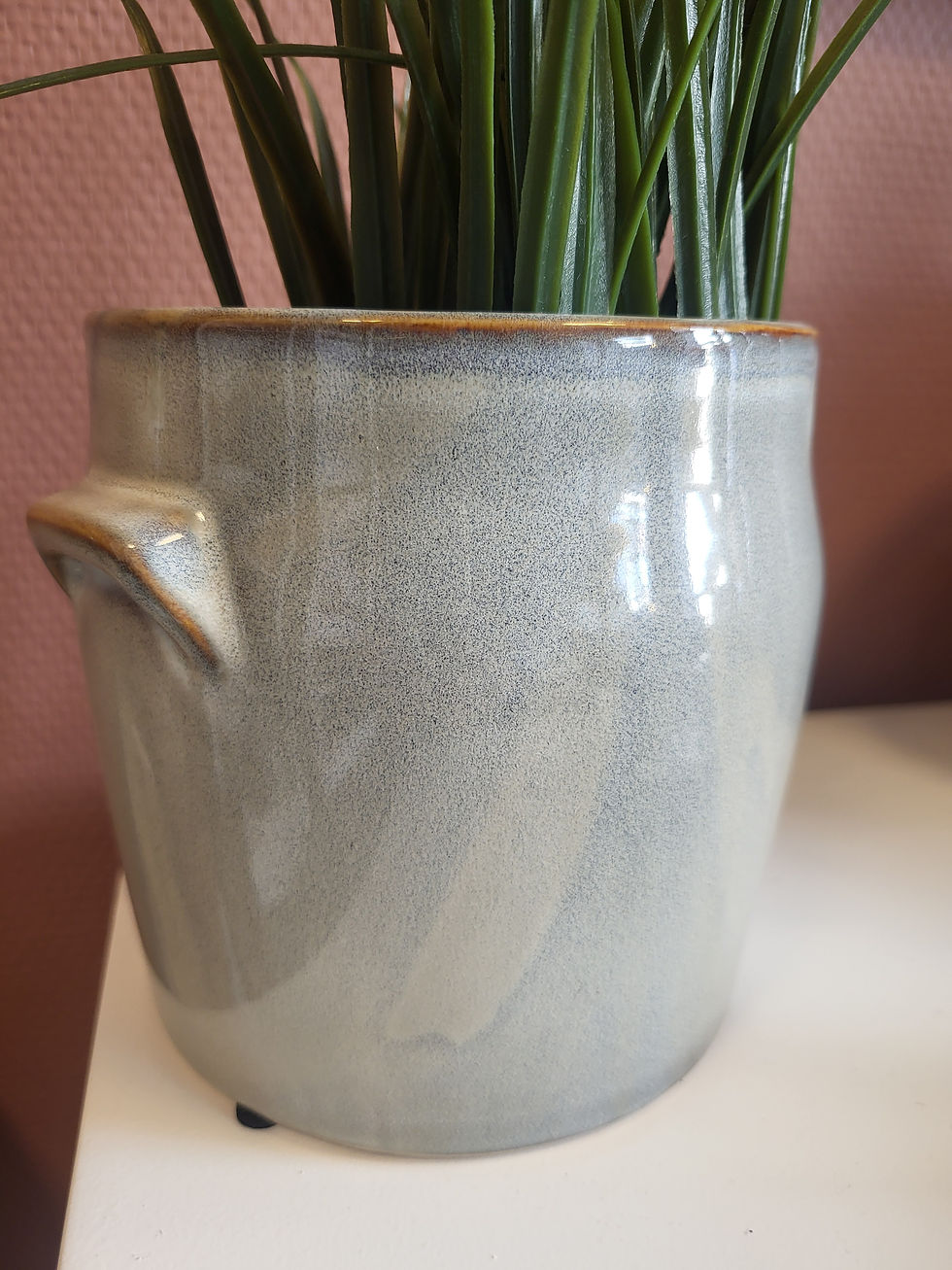 Miniatyrbilde: Keramikk krukke  Liten – creme