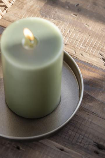 Miniatyrbilde: Lysfat m/ Kant - Messingfarget - Odin