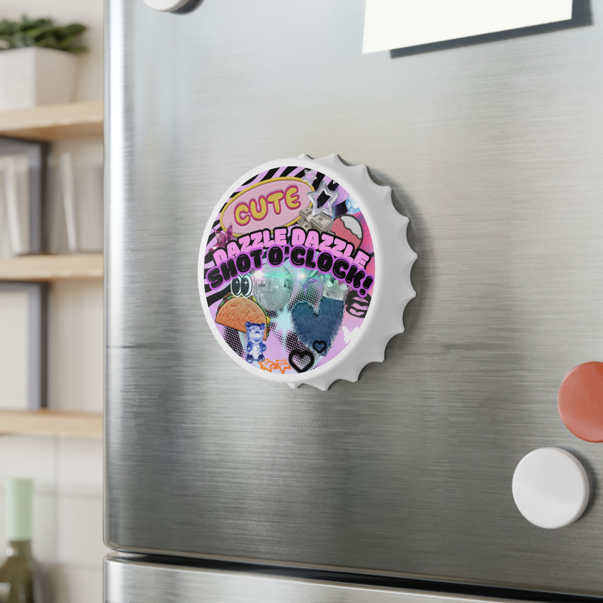 Dazzle Dazzle Shot o'clock bottle opener