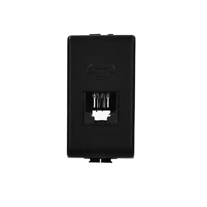 TOMA P/TELEFONO 4 HILOS QZ5958/11NB NEGRO MATE BTICINO