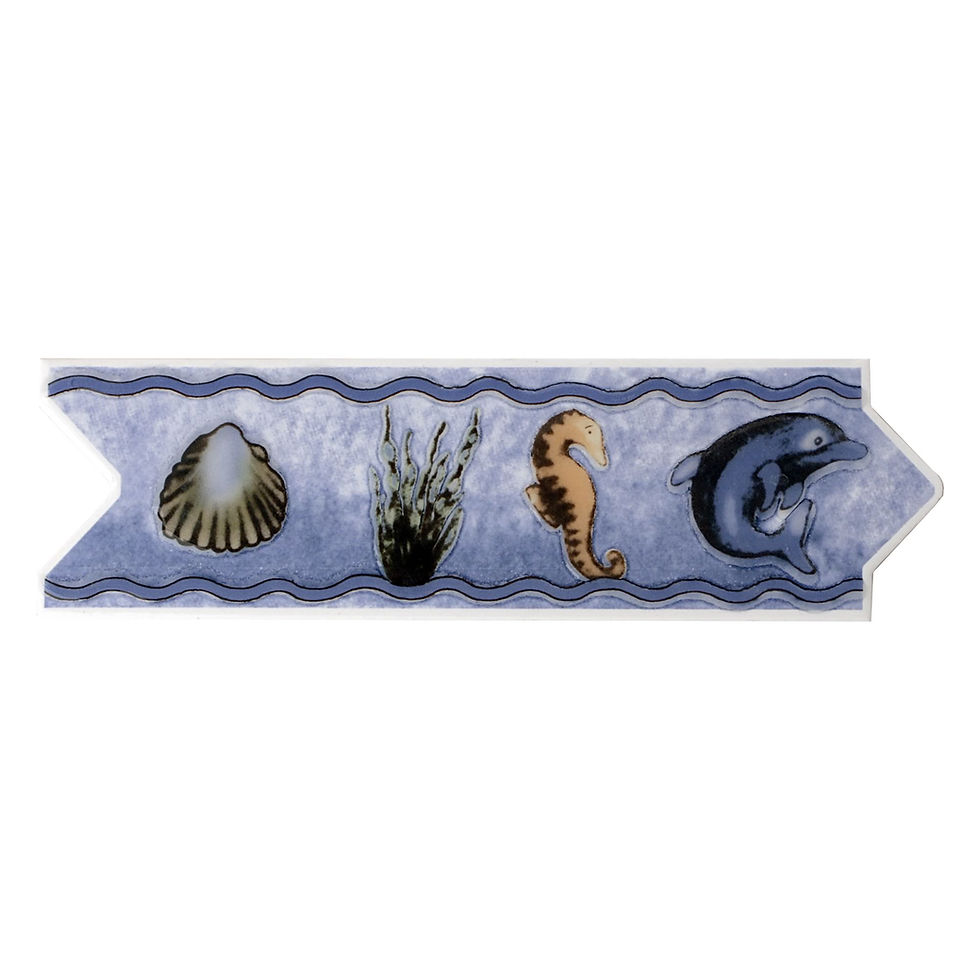 Miniatura: LIST TILES 8X25 CARIBE VERDE