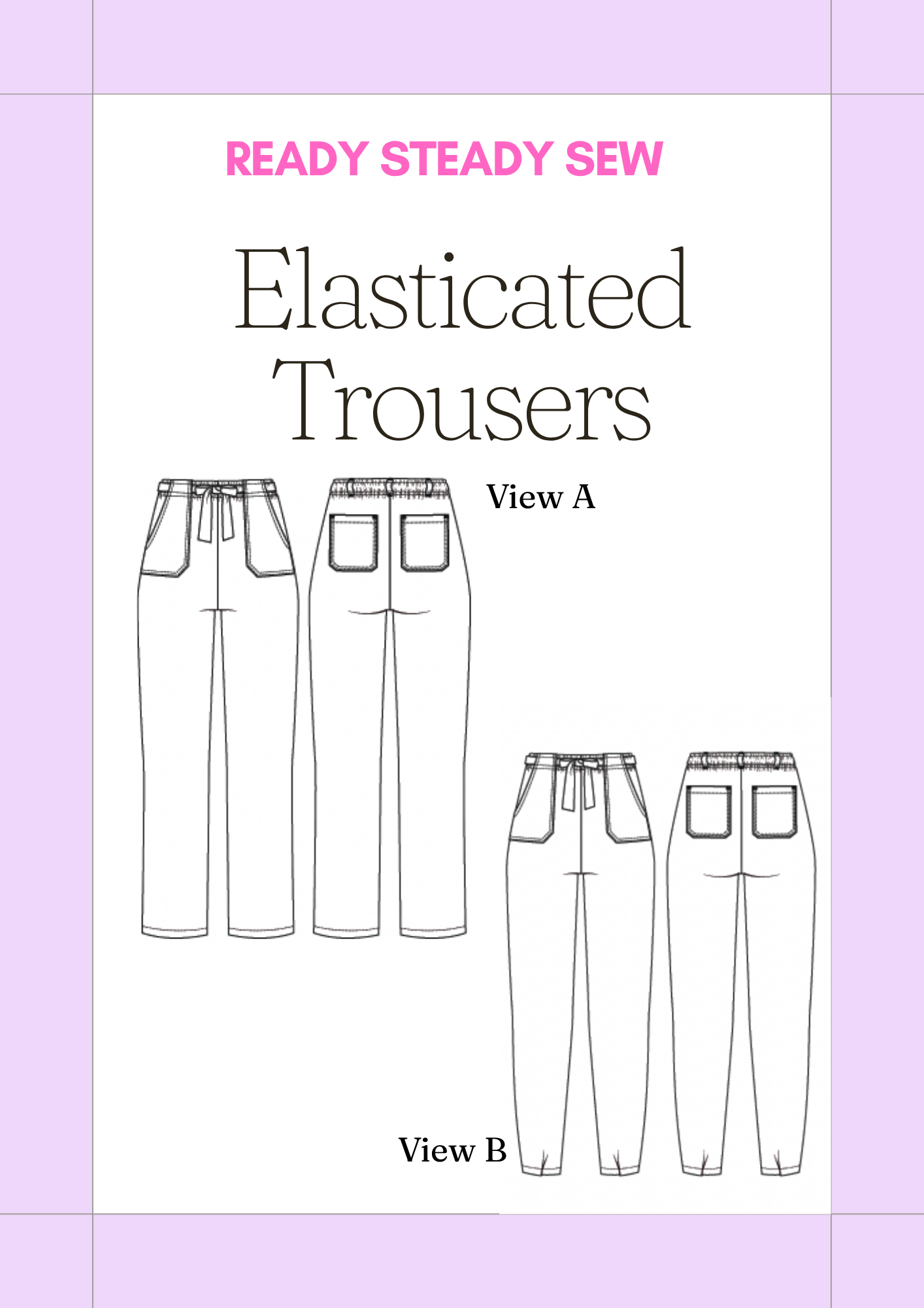 Beginner Capsule Wardrobe Elasticated Trousers Sewing Kit