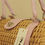 Thumbnail: Pillow Rattan with  Pink Leather Handle Bag