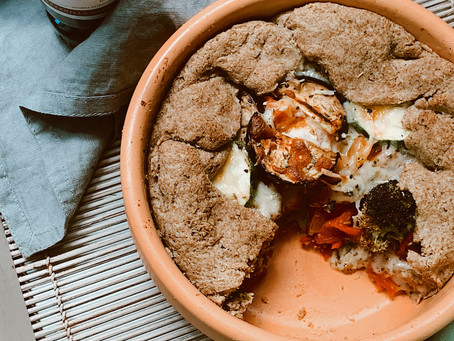 GALETTE SALADA CON VERDURAS ASADAS