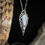 Thumbnail: Sterling Silver and Moonstone Poe's Coffin Necklace