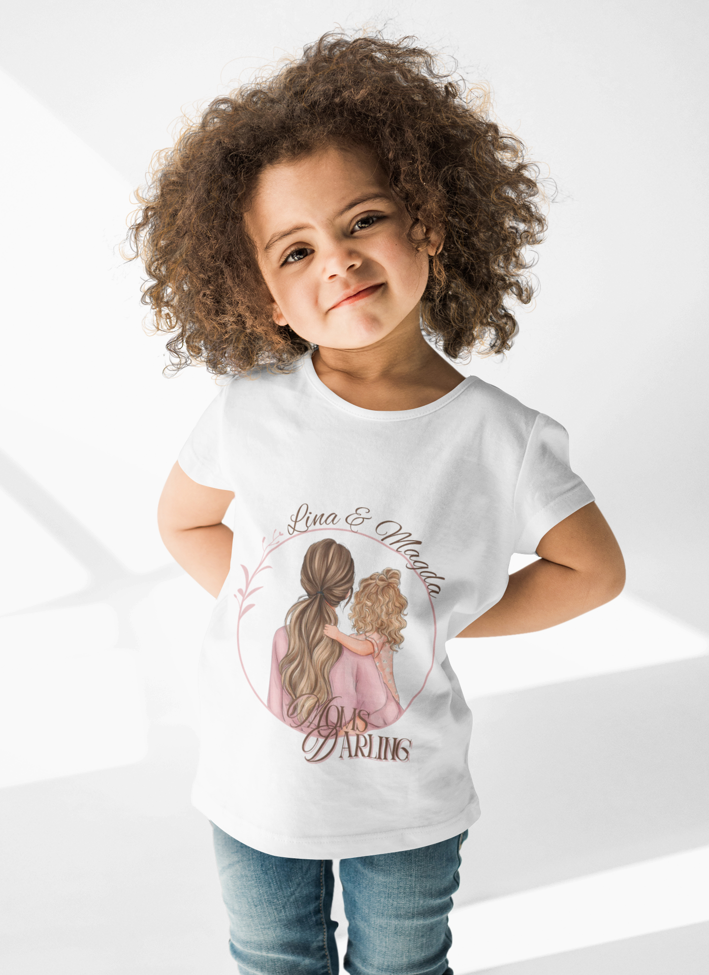 Moms Darling Kleinkind T-Shirt | Mama Tochter Shirt | Partnerlook