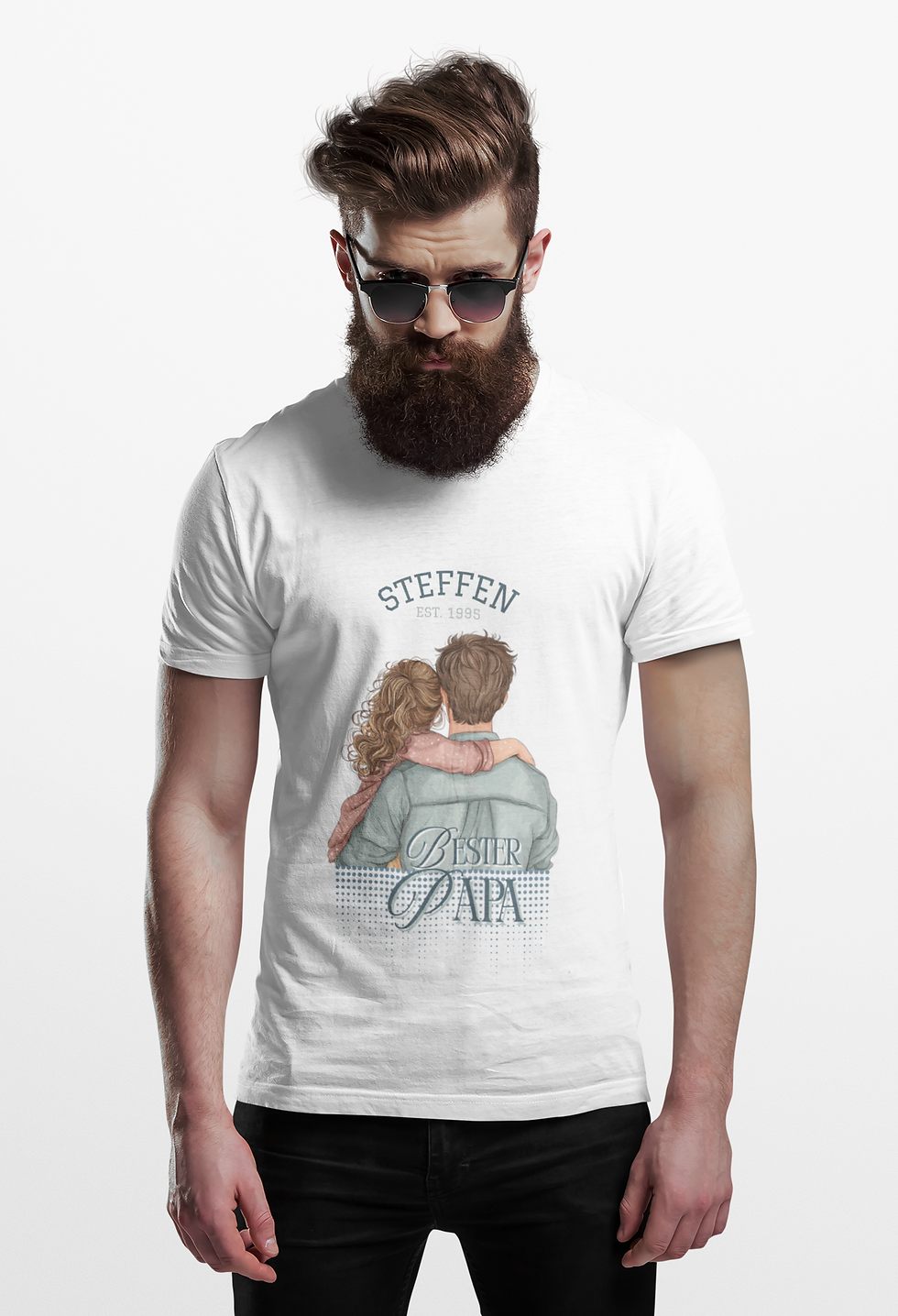 Miniaturbild: Dad Love Shirt | Vater Tochter Design | Personalisierbar