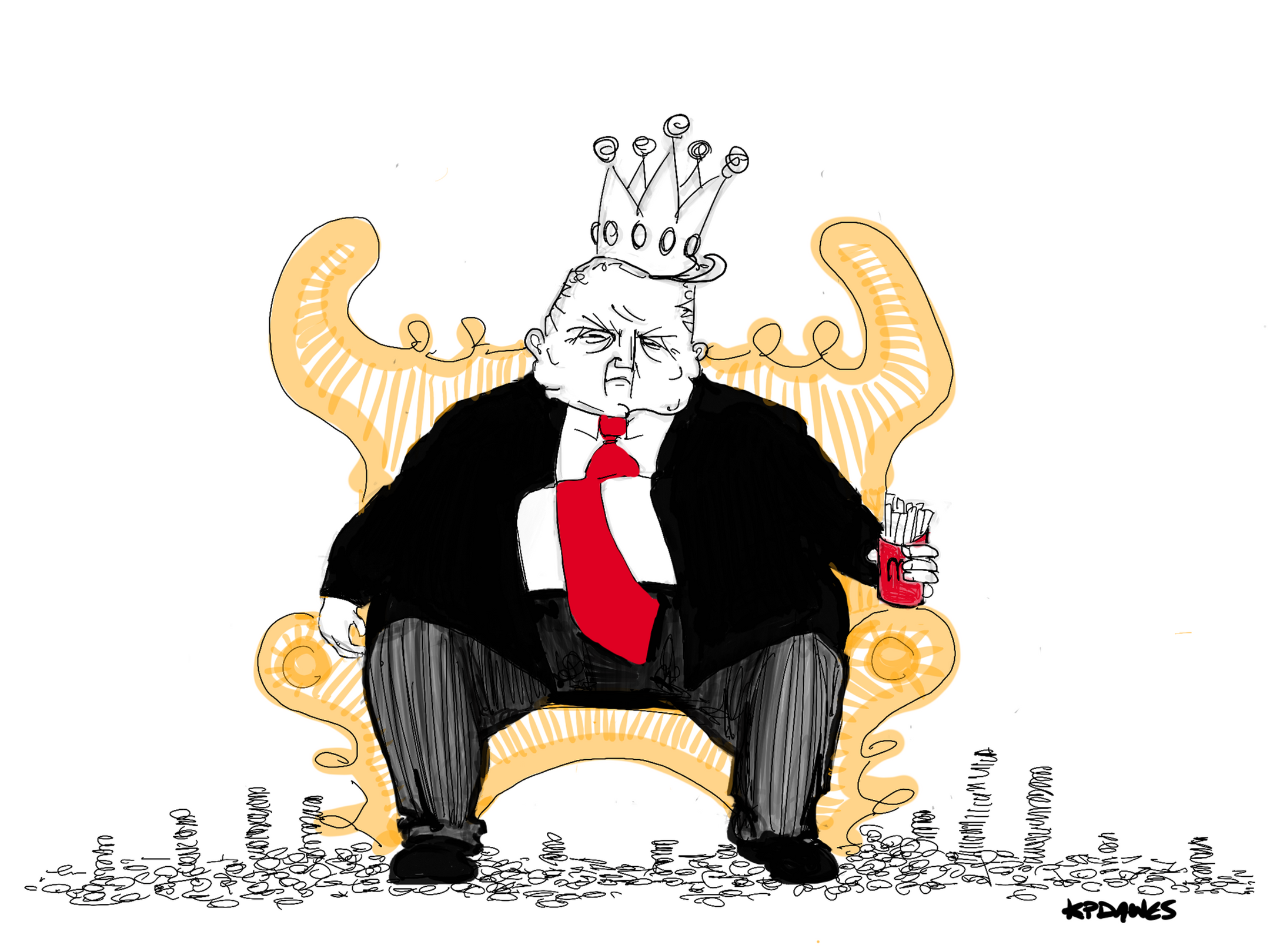 King Trump — 5x7 Art Postcard Print
