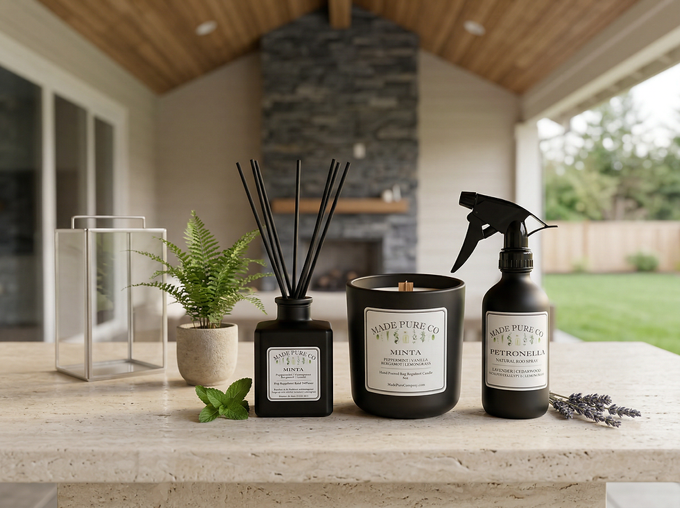 CREATED WITH CLEAN INGREDIENTS THAT REPEL A WIDE VARIETY OF INSECTS, INCLUDING MOSQUITOS, FLEAS, GNATS, TICS AND FLIES