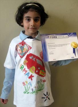 Ece Irmak Halıcı Resim Yarışmasında 3. Oldu