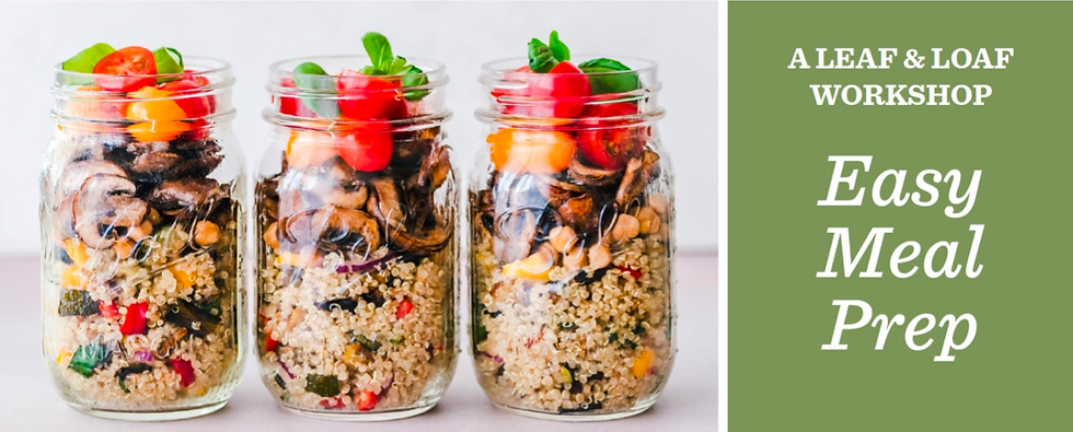 Meal Prep Workshop with Chef Sue Snape