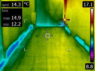 Termovizijsko snimanje objekta i detekcija curenja