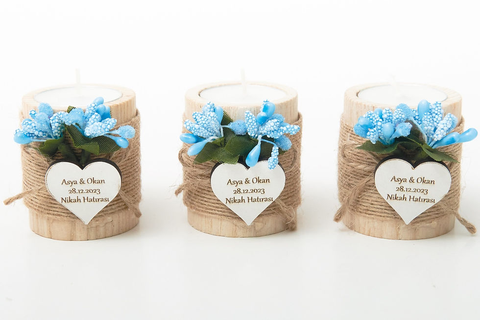 Thumbnail: Bulk Wedding Favors for Guests, Wood Favors Candles Kopyası Kopyası Kopyası