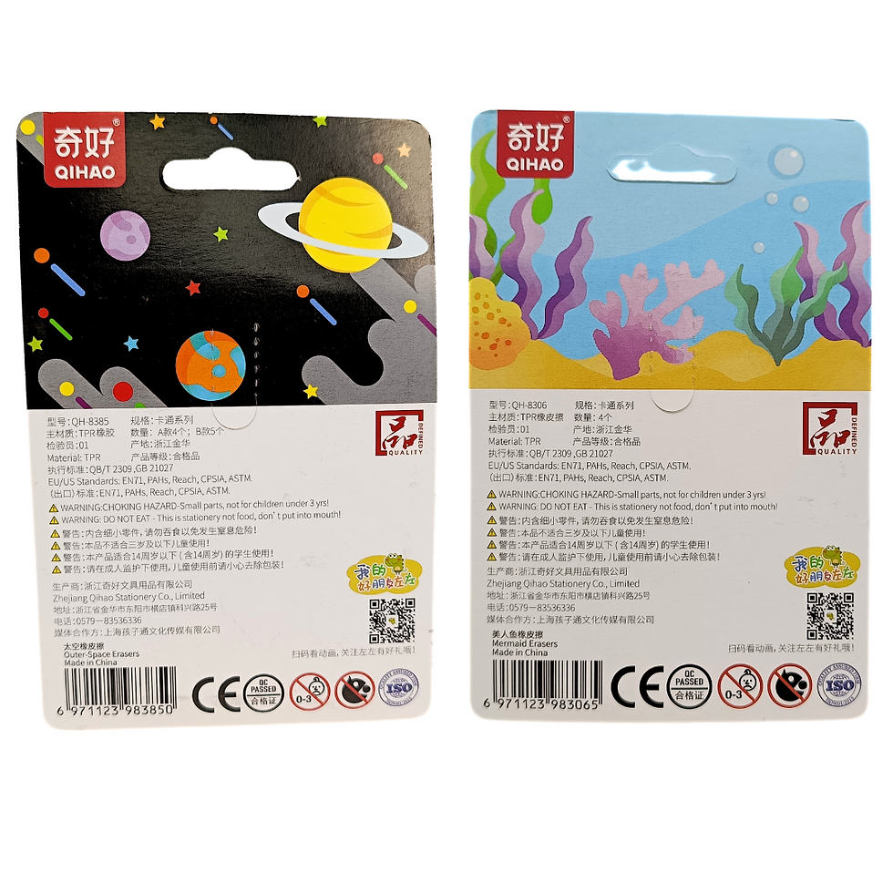 Thumbnail: Cosmic Meets Oceanic Eraser Set
