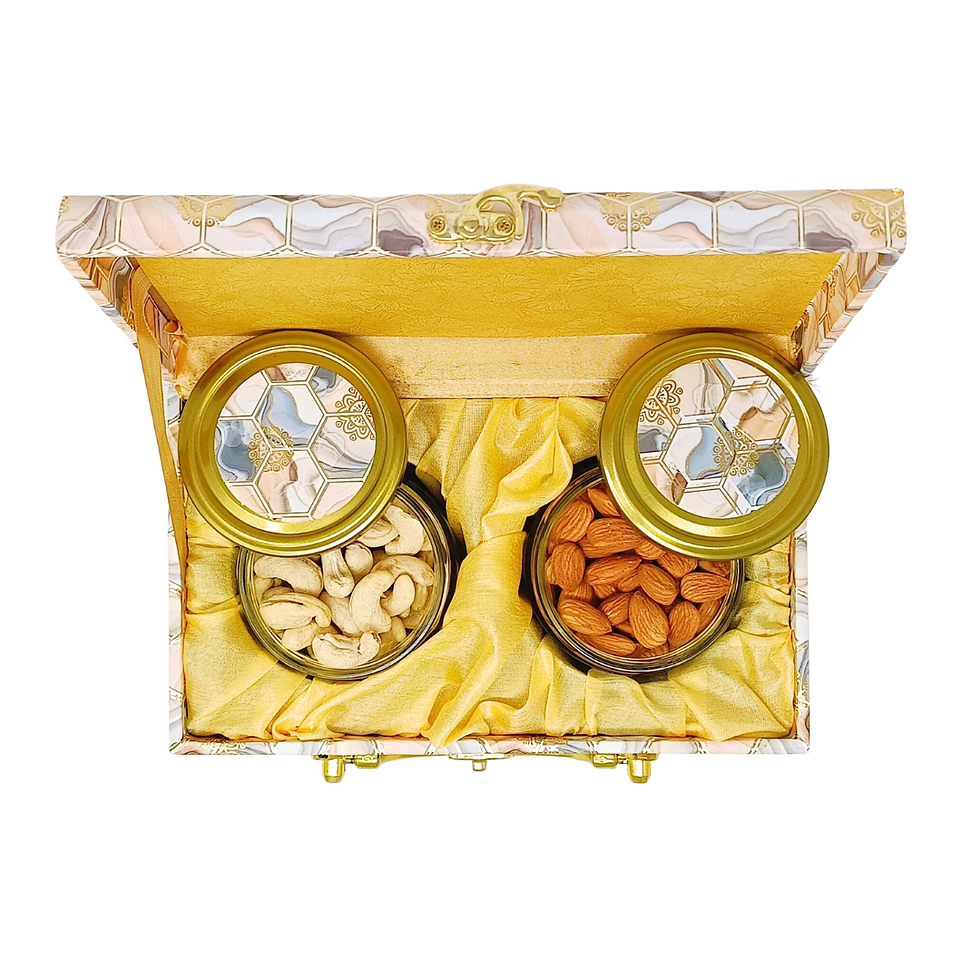 Thumbnail: Wooden Elegance Dry Fruit Gift Box (Style 3)