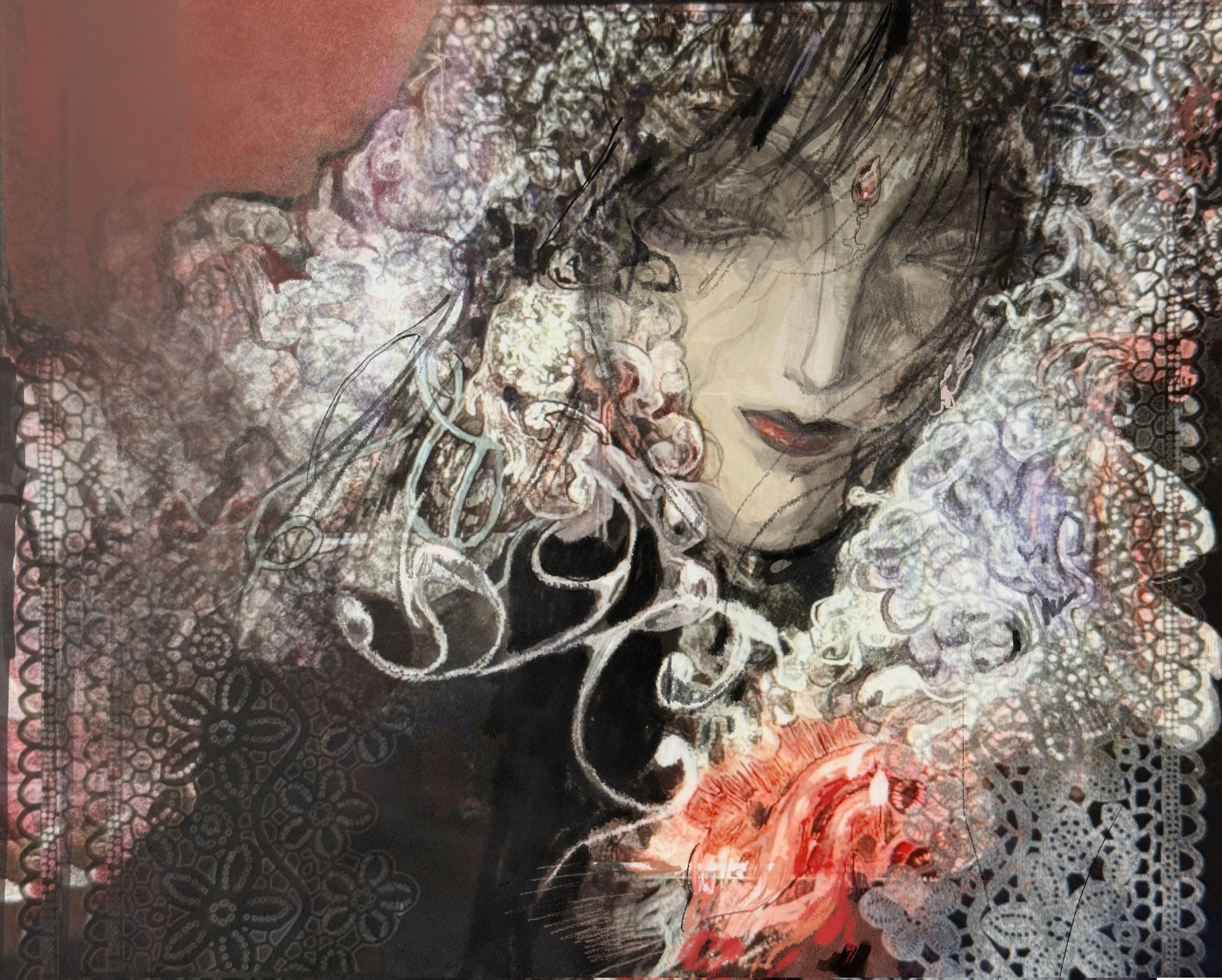 Veiled Heart - Print